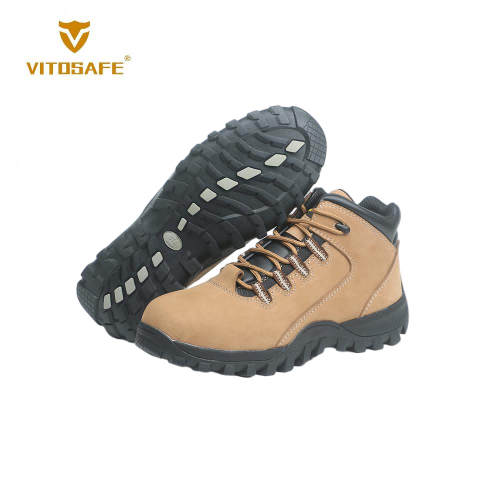 Wheat Leather Safety Footwear