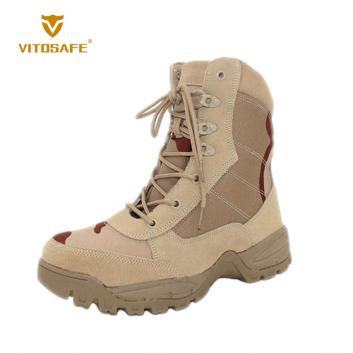 Hiking-Ready Camo Combat Boots