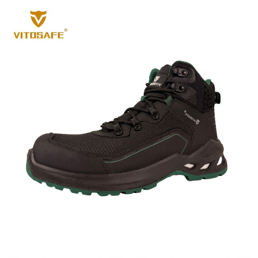 VITOSAFE Green Trim High Top Safety Boots