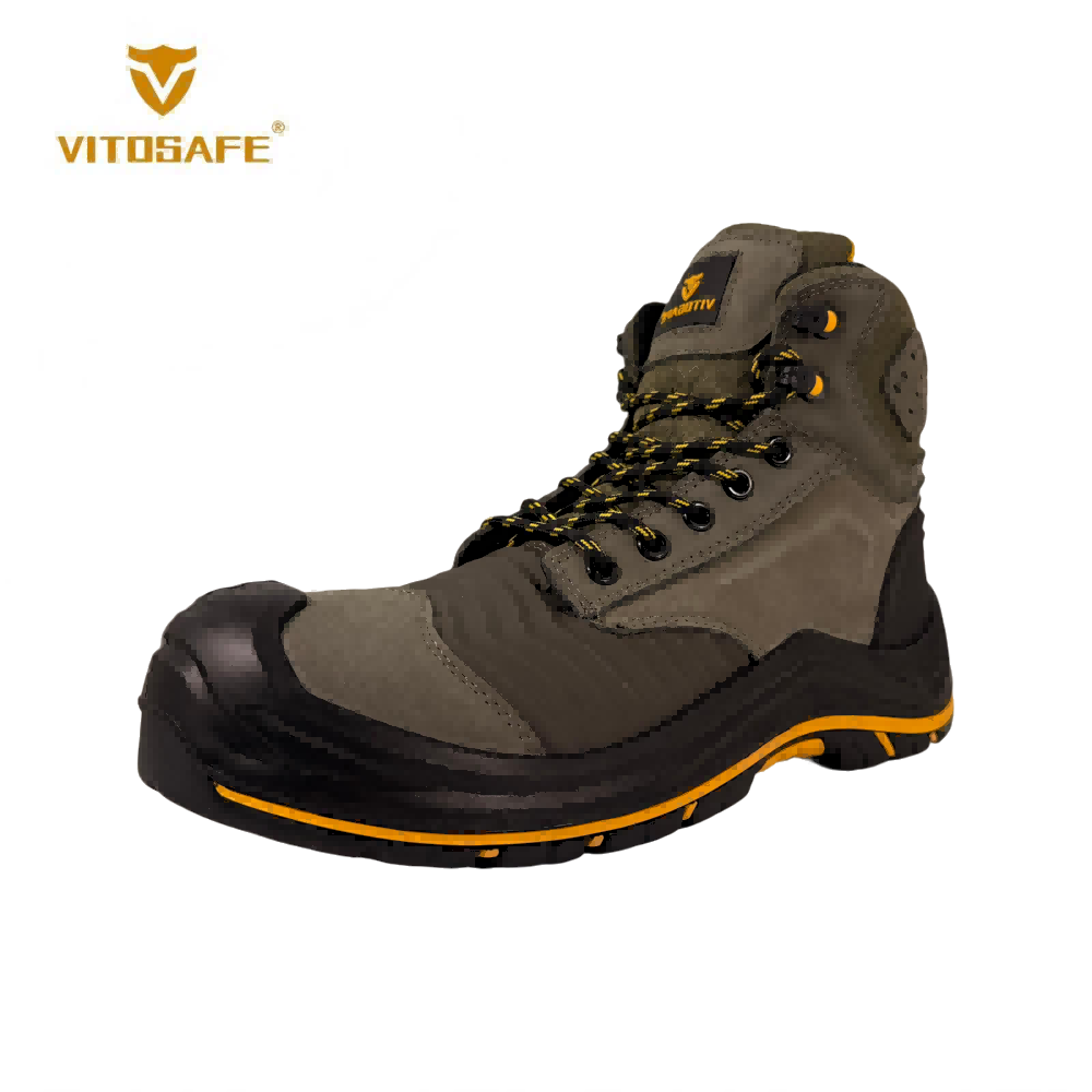 VITOSAFE Suede Leather High Top Safety Boots