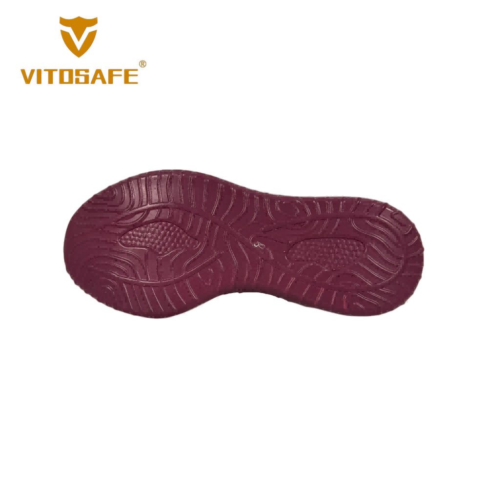VITOSAFE VITO1586 Burgundy Knit Sneakers