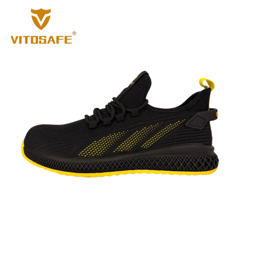 VITOSAFE VITO1587 Black Knit Safety Sneakers