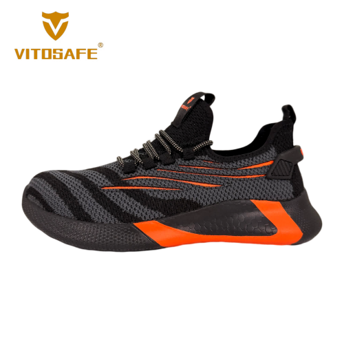 VITOSAFE VITO1588 Grey Knit Safety Sneakers